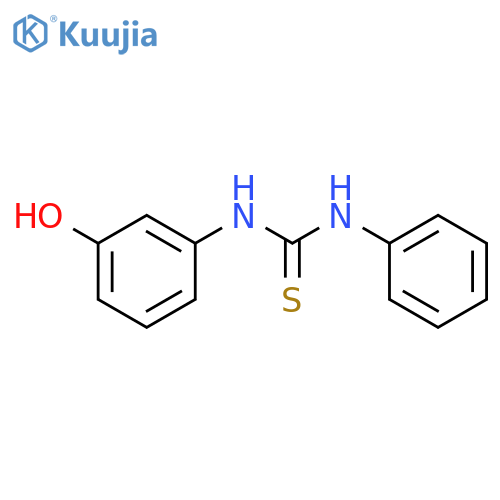3-(3-Hydroxyphenyl)-1-phenylthiourea structure