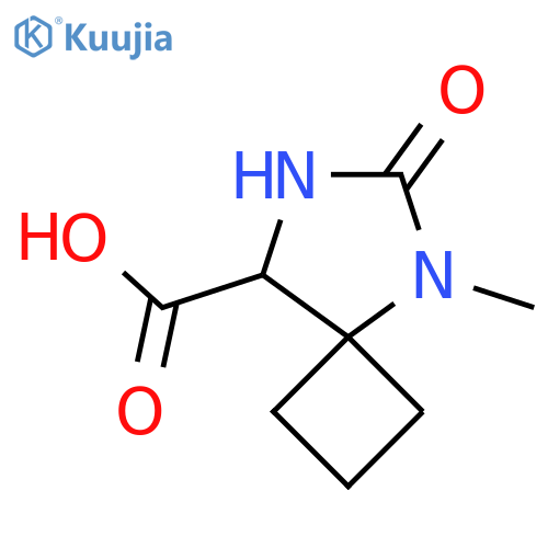 5-Methyl-6-oxo-5,7-diazaspiro[3.4]octane-8-carboxylic acid structure