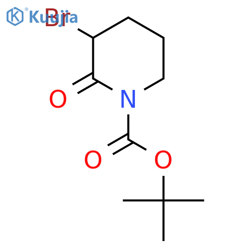Tert-butyl 3-bromo-2-oxopiperidine-1-carboxylate structure