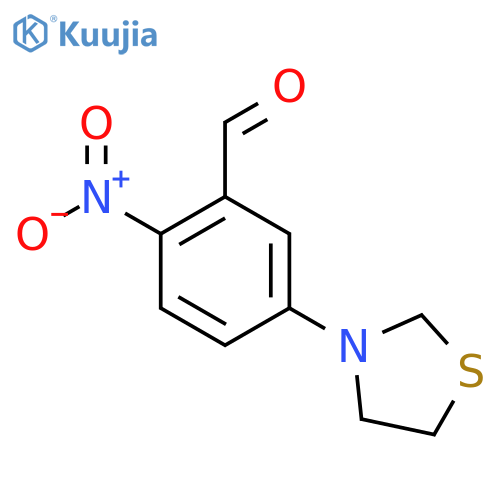 2-Nitro-5-(thiazolidin-3-yl)benzaldehyde structure