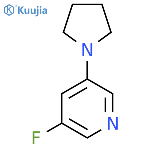 3-Fluoro-5-(pyrrolidin-1-yl)pyridine structure