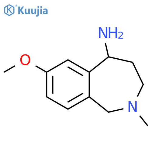 7-Methoxy-2-methyl-2,3,4,5-tetrahydro-1H-benzo[c]azepin-5-ylamine structure