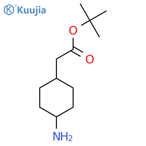 Tert-butyl 2-[(1r,4r)-4-aminocyclohexyl]acetate structure