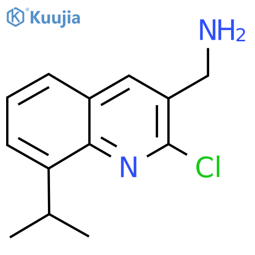 (2-Chloro-8-isopropylquinolin-3-yl)methanamine structure