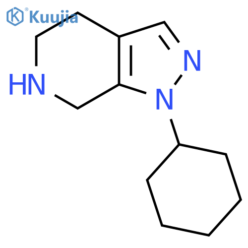 1-Cyclohexyl-4,5,6,7-tetrahydro-1H-pyrazolo[3,4-c]pyridine structure