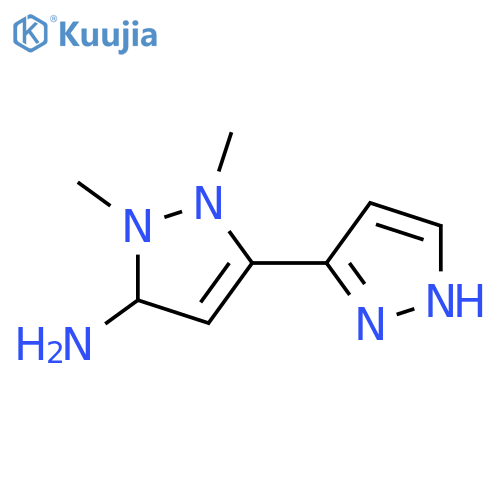 1-methyl-3-(1-methyl-1H-pyrazol-5-yl)-1H-pyrazol-5-amine structure