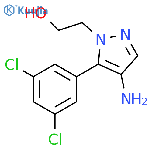 2-[4-Amino-5-(3,5-dichloro-phenyl)-pyrazol-1-yl]-ethanol structure