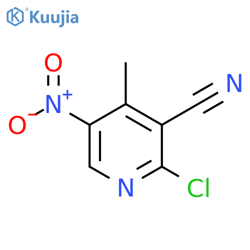 2-Chloro-4-methyl-5-nitro-nicotinonitrile structure