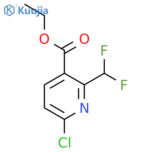 Ethyl 6-chloro-2-(difluoromethyl)nicotinate structure
