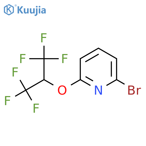 2-Bromo-6-(1,1,1,3,3,3-hexafluoropropan-2-yloxy)pyridine structure