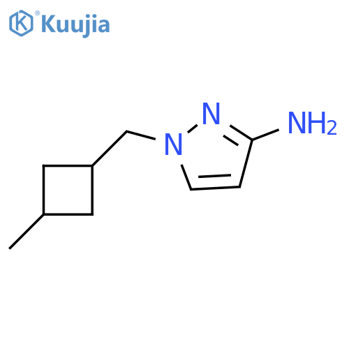1-(3-methylcyclobutyl)methyl-1H-pyrazol-3-amine structure