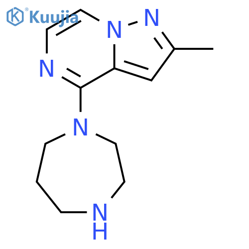 4-(1,4-diazepan-1-yl)-2-methylpyrazolo[1,5-a]pyrazine structure