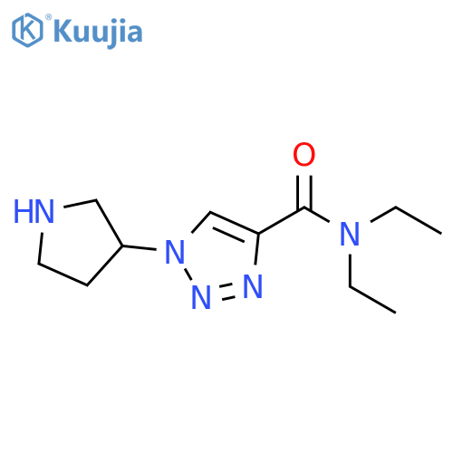 1-Pyrrolidin-3-yl-1H-[1,2,3]triazole-4-carboxylic acid diethylamide structure