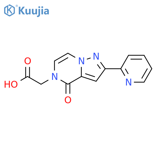 (4-Oxo-2-pyridin-2-yl-4H-pyrazolo[1,5-a]pyrazin-5-yl)-acetic acid structure