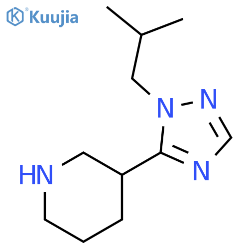 3-(2-Isobutyl-2H-[1,2,4]triazol-3-yl)-piperidine structure