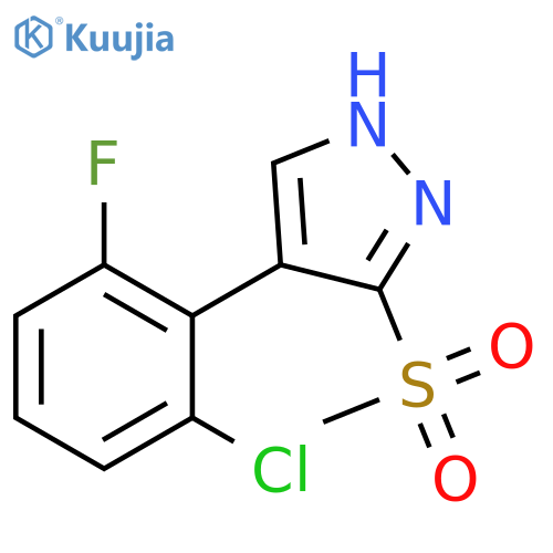 4-(2-Chloro-6-fluoro-phenyl)-3-methanesulfonyl-1H-pyrazole structure