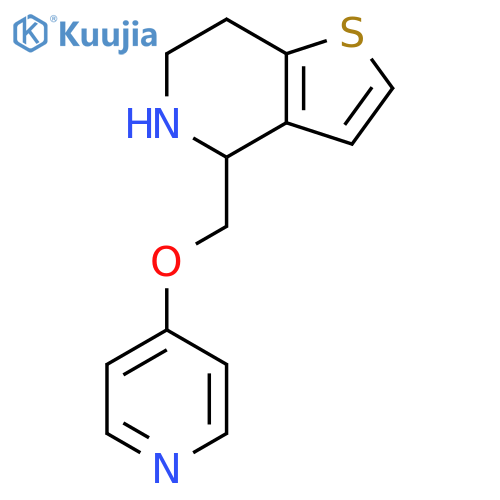 4-(Pyridin-4-yloxymethyl)-4,5,6,7-tetrahydro-thieno[3,2-c]pyridine structure