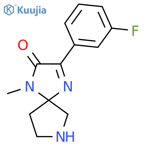 3-(3-Fluorophenyl)-1-methyl-1,4,7-triazaspiro[4.4]non-3-en-2-one structure