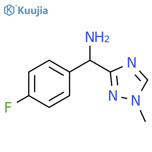 (4-fluorophenyl)-(1-methyl-1,2,4-triazol-3-yl)methanamine structure