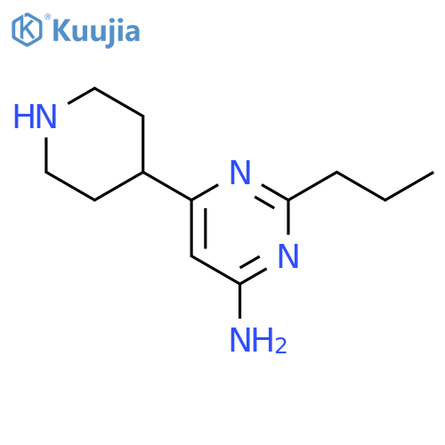 6-Piperidin-4-yl-2-propyl-pyrimidin-4-ylamine structure