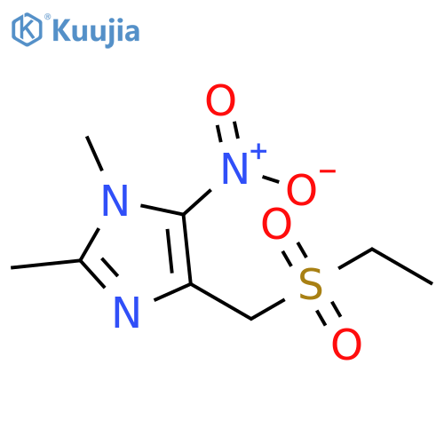 4-Ethanesulfonylmethyl-1,2-dimethyl-5-nitro-1H-imidazole structure