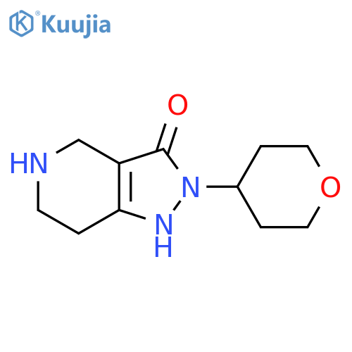 2-(Tetrahydro-2H-pyran-4-yl)-4,5,6,7-tetrahydro-2H-pyrazolo[4,3-c]pyridin-3-ol structure