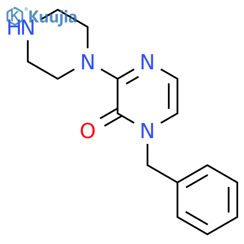 1-Benzyl-3-(piperazin-1-yl)pyrazin-2(1H)-one structure