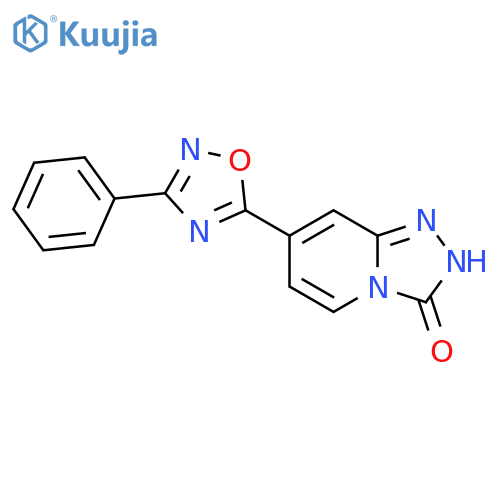 7-(3-Phenyl-[1,2,4]oxadiazol-5-yl)-2H-[1,2,4]triazolo[4,3-a]pyridin-3-one structure
