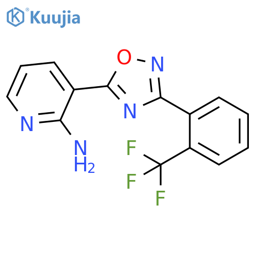 3-[3-(2-Trifluoromethyl-phenyl)-[1,2,4]oxadiazol-5-yl]-pyridin-2-ylamine structure