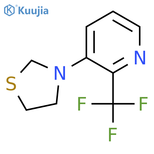 3-(2-(Trifluoromethyl)pyridin-3-yl)thiazolidine structure