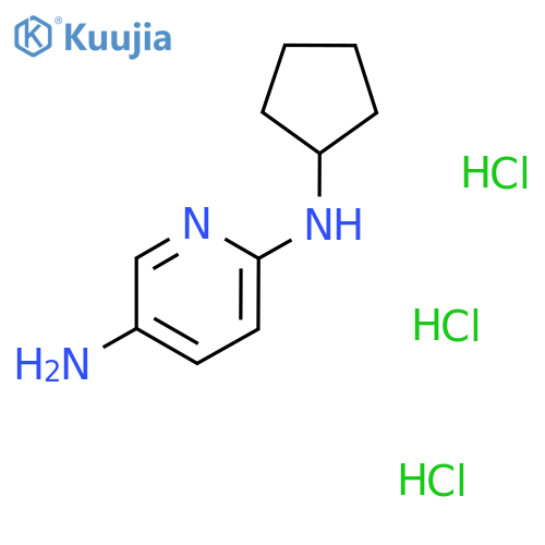 N2-Cyclopentylpyridine-2,5-diamine trihydrochloride structure