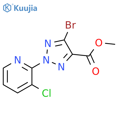 5-Bromo-2-(3-chloro-pyridin-2-yl)-2H-[1,2,3]triazole-4-carboxylic acid methyl ester structure