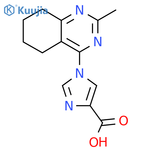 1-(2-Methyl-5,6,7,8-tetrahydroquinazolin-4-yl)-1H-imidazole-4-carboxylic acid structure