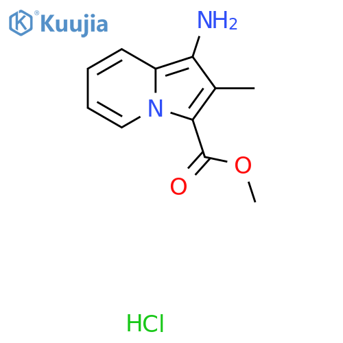 Methyl 1-amino-2-methylindolizine-3-carboxylate hydrochloride structure