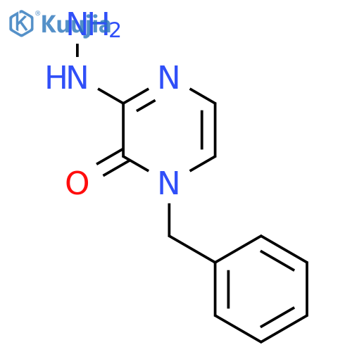 1-Benzyl-3-hydrazinylpyrazin-2(1H)-one structure