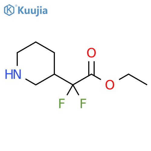 Difluoro-piperidin-3-yl-acetic acid ethyl ester structure