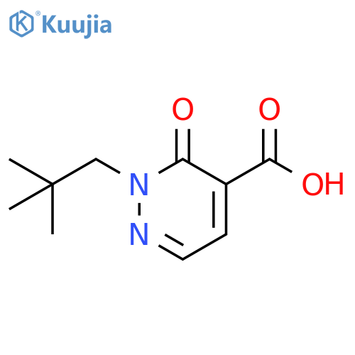 2-(2,2-Dimethyl-propyl)-3-oxo-2,3-dihydro-pyridazine-4-carboxylic acid structure