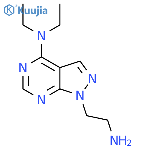 1-(2-Aminoethyl)-N,N-diethyl-1H-pyrazolo[3,4-d]pyrimidin-4-amine structure