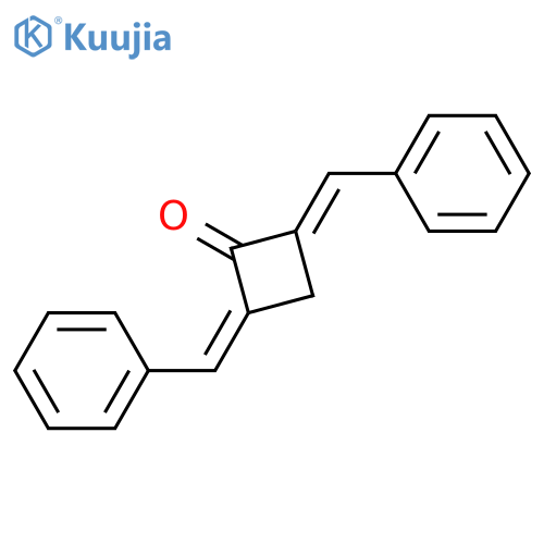 Cyclobutanone,2,4-bis(phenylmethylene)- structure