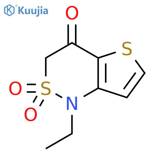 1-ethyl-1H-thieno[3,2-c][1,2]thiazin-4(3H)-one 2,2-dioxide structure