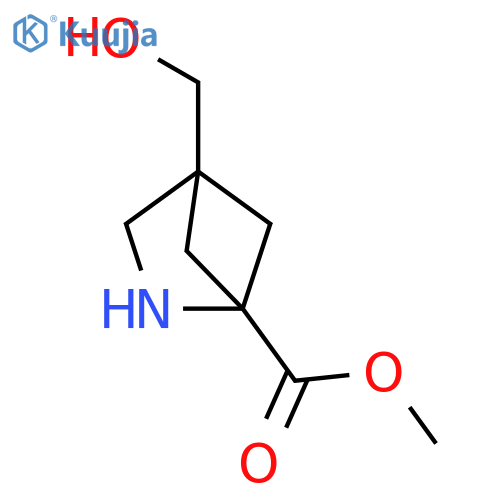 4-Hydroxymethyl-2-aza-bicyclo[2.1.1]hexane-1-carboxylic acid methyl ester structure