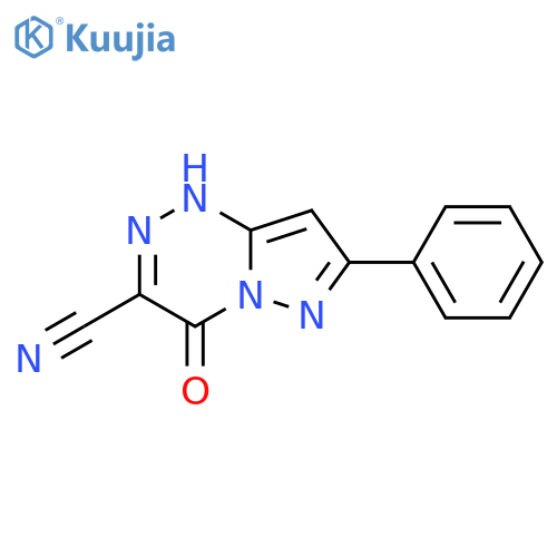 4-Oxo-7-phenyl-1,4-dihydro-pyrazolo[5,1-c][1,2,4]triazine-3-carbonitrile structure
