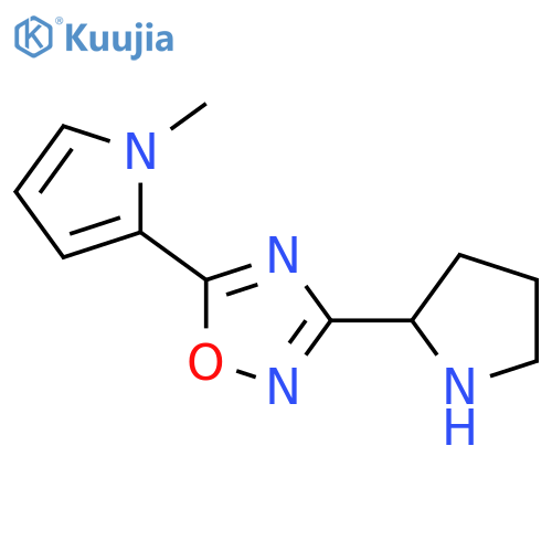 5-(1-Methyl-1H-pyrrol-2-yl)-3-pyrrolidin-2-yl-[1,2,4]oxadiazole structure