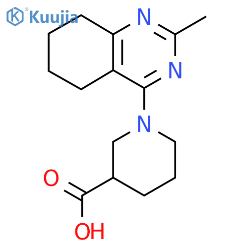 1-(2-Methyl-5,6,7,8-tetrahydroquinazolin-4-yl)piperidine-3-carboxylic acid structure