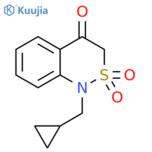 1-(cyclopropylmethyl)-1H-benzo[c][1,2]thiazin-4(3H)-one 2,2-dioxide structure
