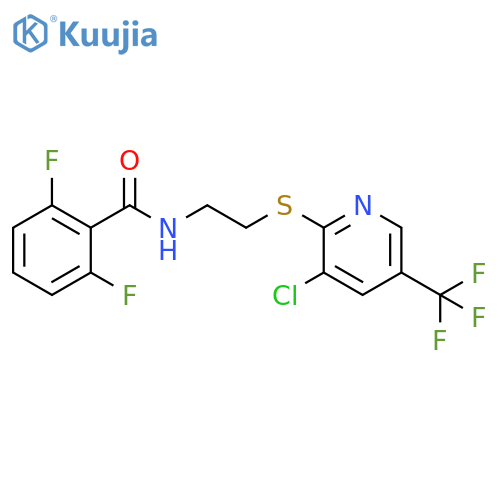 N-(2-{[3-chloro-5-(trifluoromethyl)pyridin-2-yl]sulfanyl}ethyl)-2,6-difluorobenzamide structure