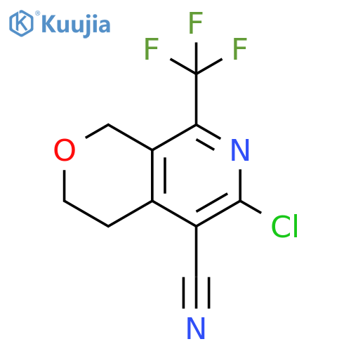 6-Chloro-8-trifluoromethyl-3,4-dihydro-1H-pyrano[3,4-c]pyridine-5-carbonitrile structure
