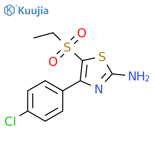 4-(4-Chloro-phenyl)-5-ethanesulfonyl-thiazol-2-ylamine structure