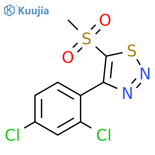 4-(2,4-Dichloro-phenyl)-5-methanesulfonyl-[1,2,3]thiadiazole structure