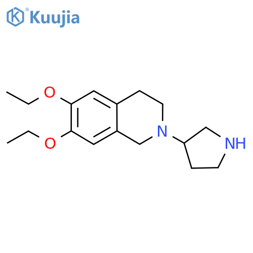 6,7-Diethoxy-2-(pyrrolidin-3-yl)-1,2,3,4-tetrahydroisoquinoline structure